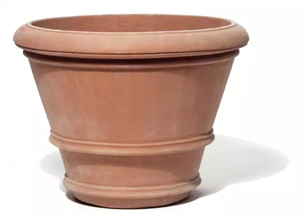 Gefäß Vaso Doppio Bordo Kirsche Terracotta TerraDura