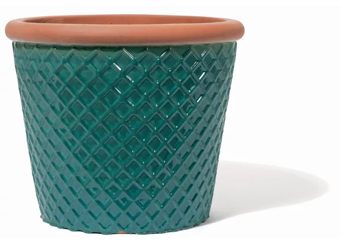 Gefäß Barn washed green