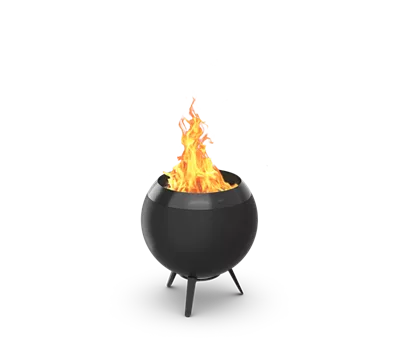 Feuerkorb mit Holzvergaser-Technologie
