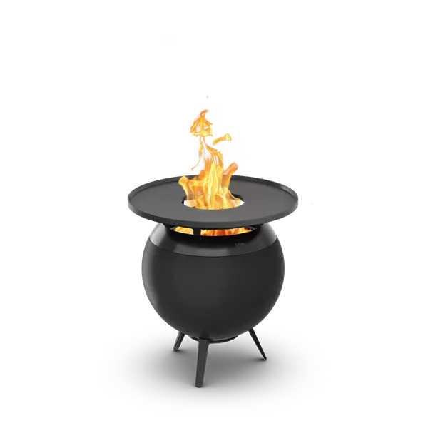 MOON 45 all black Plancha-Grillset Plancha-Grillset mit niedrigem Fuß